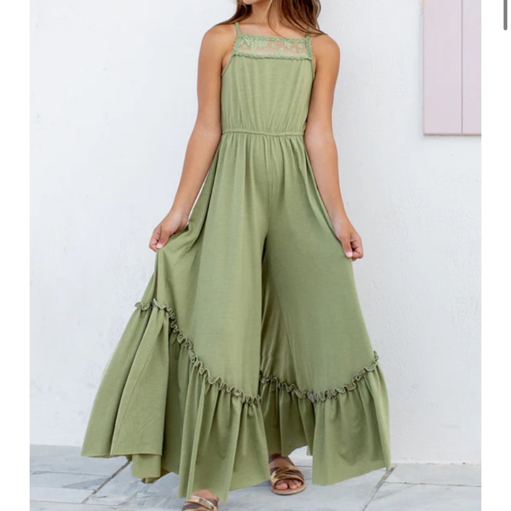 Joyfolie Lyanna jumpsuit in matcha